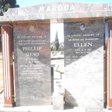 MAROGA Phillip Sieso 1929-2005 &amp; Ellen 1935-1997