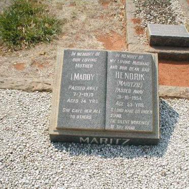 MARITZ Hendrik -1954 &amp; Maddy -1979