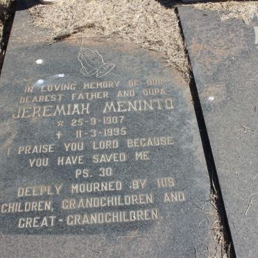MANSFIELD Jeremiah Meninto 1907-1995