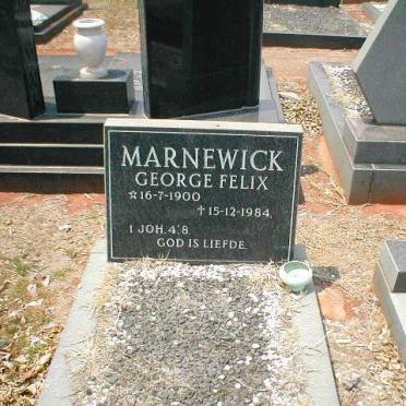 MARNEWICK George Felix 1900-1984