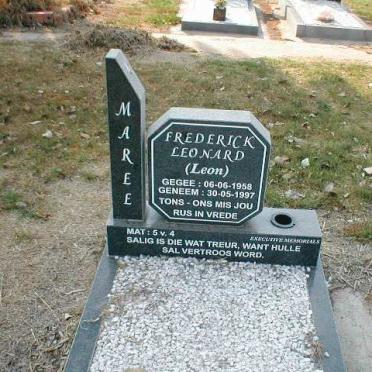 MAREE Frederick Leonard 1958-1997
