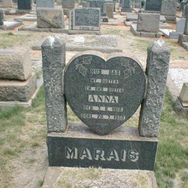 MARAIS Anna 1919-1950