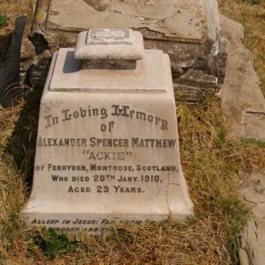MATTHEW Alexander Spencer -1910
