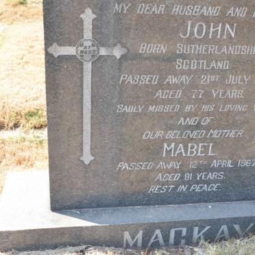 MACKAY John -1954 &amp; Mabel -1967
