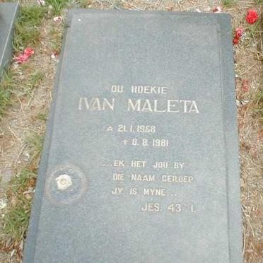 MALETA Ivan 1958-1981