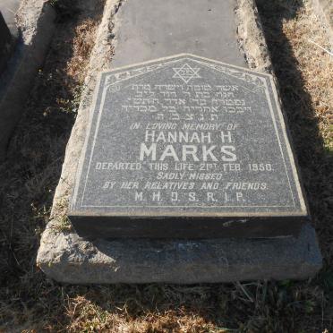 MARKS Hannah H. -1950
