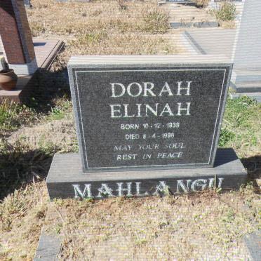MAHLANGU Dorah Elinah 1939-1998