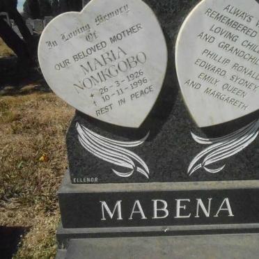 MABENA Maria Nomkgobo 1926-1996