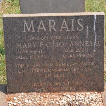 MARAIS Johannes J. 1911-1976 &amp; Mary E.C. 1911-1972