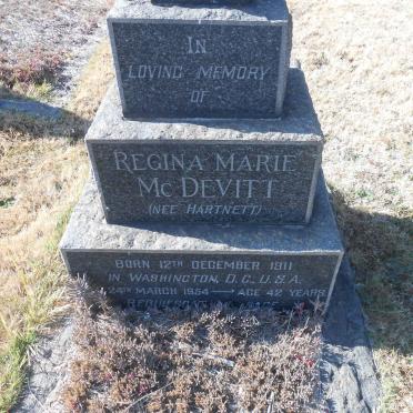 McDEVITT Regina Marie nee HARTNETT 1911-1954