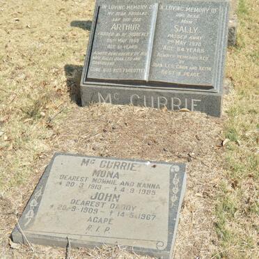 McCURRIE Arthur -1959 &amp; Sally -1970 :: McCURRIE John 1909-1967 &amp; Mona 1913-1985