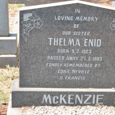 McKENZIE Thelma Enid 1923-1983