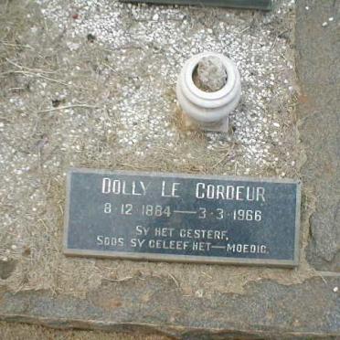 CORDEUR Dolly, le 1884-1966