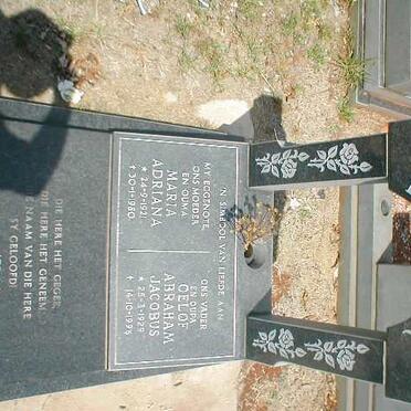 MEYER Oelof Abraham Jacobus, de 1929-1996 &amp; Maria Adriana 1921-1980