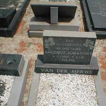 MERWE Jacobus Johannes, van der 1940-1981