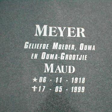 MEYER Maud 1918-1999