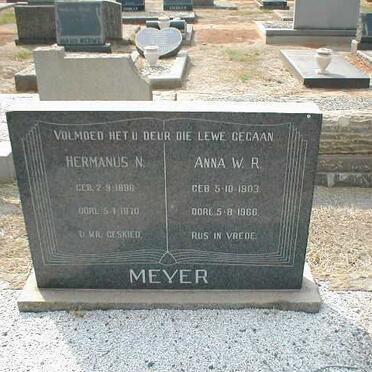 MEYER Hermanus N. 1896-1970 &amp; Anna W.R. 1903-1966
