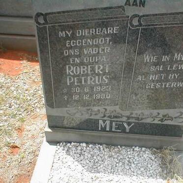MEY Robert Petrus 1923-1980