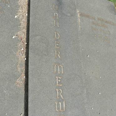 MERWE Jan Mattheus Christiaan, van 1912-1985 &amp; Cornelia Petronella Johanna ELLIS 1913-1982