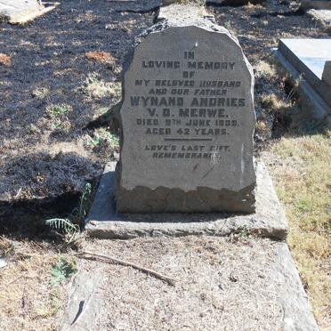 MERWE Wynand Andries, v.d. -1939