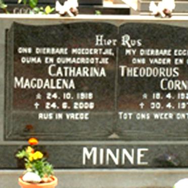 MINNE Theodorus Cornelius 1920-1979 &amp; Catharina Magdalena 1918-2006