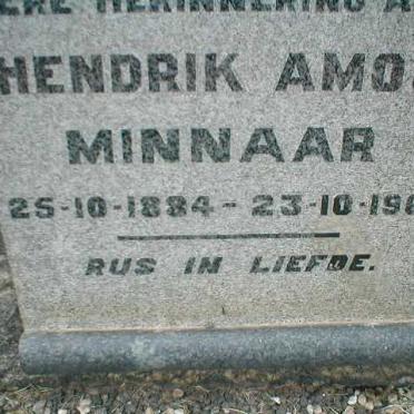 MINNAAR Hendrik Amos 1884-1964
