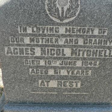 MITCHELL Agnes Nicol -1946
