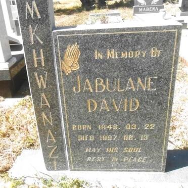 MKHWANAZI Jabulane David 1948-1997