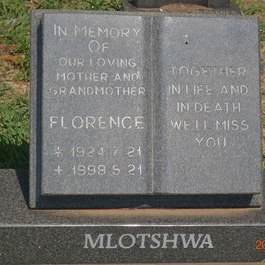 MLOTSHWA Florence 1924-1999
