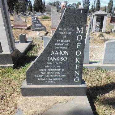 MOFOKENG Aaron Tankiso 1937-1998