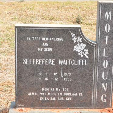 MOTLOUNG Seferefere Waitcliffe 1973-1995