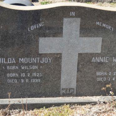 MOUNTJOY Hilda nee WILSON 1925-1999 :: WILSON Annie 1914-1971