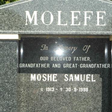 MOLEFE Moshe Samuel 1913-1998