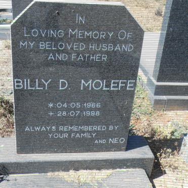 MOLEFE Billy D. 1966-1998
