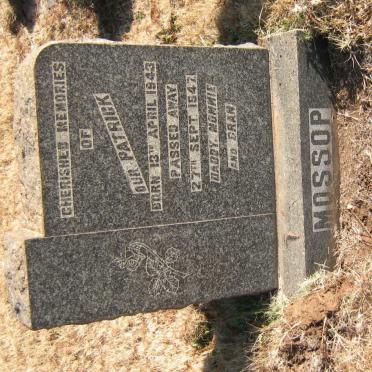 MOSSOP Patrick 1943-1947