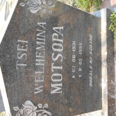 MOTSOPA Tsei Welhemina 1931-1995