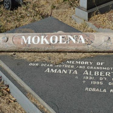 MOKOENA Amanta Albertina 1931-1995