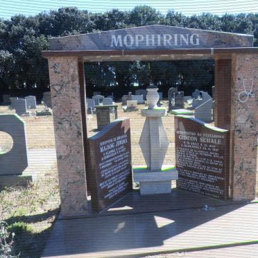 MOPHIRING Gideon Sehale 1940-1997 &amp; Majang Jemima 1943-2007 