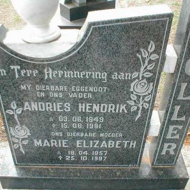 MÖLLER Andries Hendrik 1949-1991 &amp; Marie Elizabeth 1957-1997