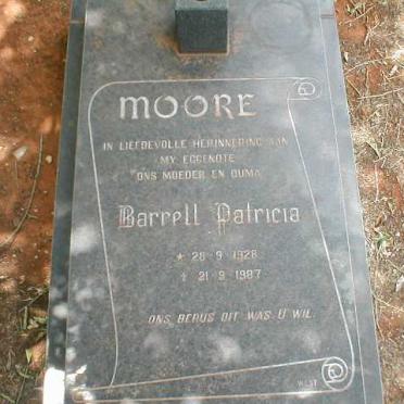 MOORE Barrell Patricia 1928-1987
