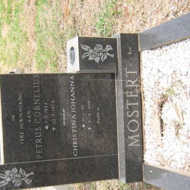 MOSTERT Petrus Cornelius 1924-1979 &amp; Christina Johanna 1931-2000