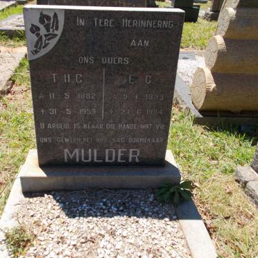 MULDER T.H.C. 1882-1959 &amp; E.C. 1899-1984