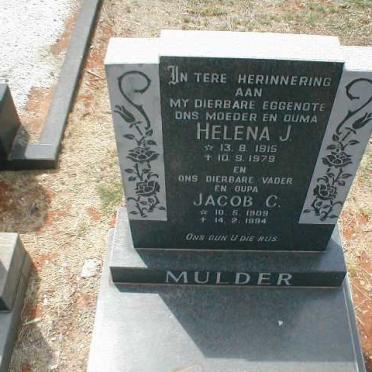 MULDER Jacob C. 1909-1994 &amp; Helena J. 1915-1979