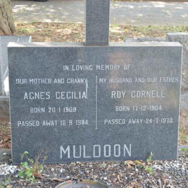 MULDOON Roy Cornell 1904-1970 &amp; Agnes Cecilia 1909-1984