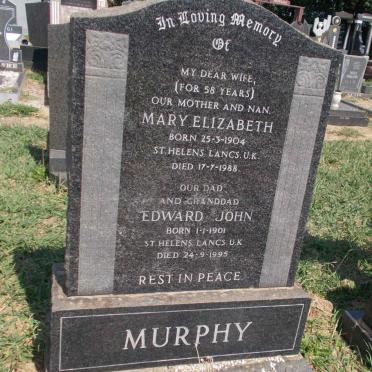 MURPHY Edward John 1901-1995 &amp; Mary Elizabeth 1904-1988