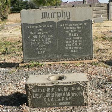 MURPHY John Patrick 1882-1957 &amp; Mary BARRY 1881-1951 :: MURPHY John Norman -1941
