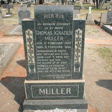 MULLER Thomas Ignatius 1929-1955