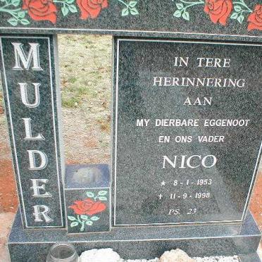 MULDER Nico 1953-1998