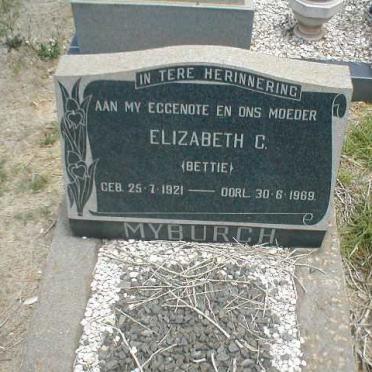 MYBURGH Elizabeth C. 1921-1969