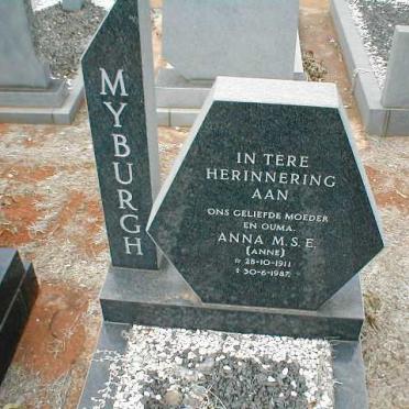MYBURGH Anna S.M.E. 1911-1987